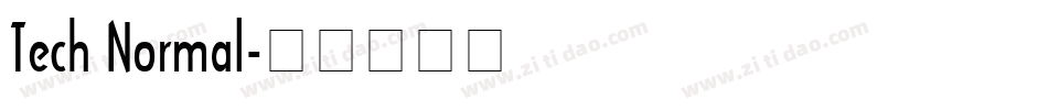 Tech Normal字体转换